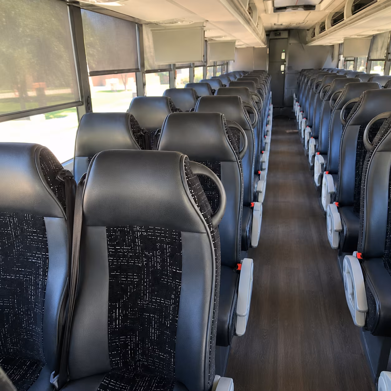 manteca charter bus interior