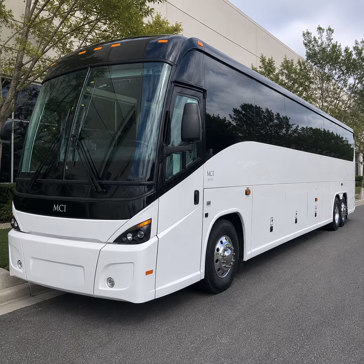 manteca charter bus services exterior