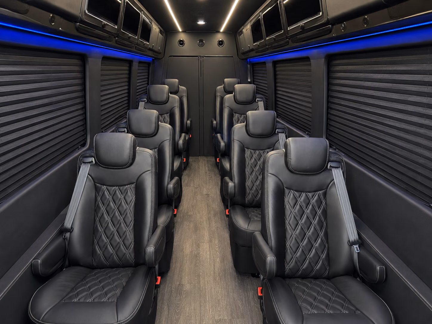 manteca corporate event transportation onboard seating